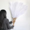 12 Pièces Pampa Artificielle,115cm Pampas Sechees Decoration XXL,Herbe de la Pampa pour Vase,Salon,Chambre à Coucher,Mariage,Décoration Boho（Blanc）