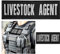 Lifestock Agent Patch, öffentliche Sicherheitsabzeichen, Klettverschluss, für Offizieruniformen, Westen, Jacken und Hüte, Schwarz, 2 Stück