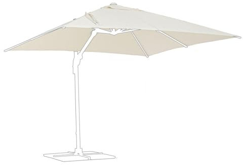 Bizzotto Telo di Ricambio Ombrellone da Giardino Orion (3 x 4 m)