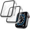 OFFCUP Hülle mit Displayschutz, 2 Stück Rundum Schutzhülle für Apple Watch Series 6 / Series 5 / Series 4 40mm, Ultradünne Gehäuse PC Schutz Case Eingebaut Kratzfest Hartglas Schutzfolie (Transparent)