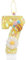 Flower Birthday Candles, Number 7 Candles with Bee for Cake, Girls 7th Birthday Decorations, Yellow Glitter Birthday Candles, Honeybee Cake Candles Toppers for Girls Baby Birthday Party Decorations