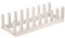 Avilia Deckelhalter für 8 Stück – Deckelhalter, Küchenregal aus robustem Kunststoff mit Füßen, nicht spülmaschinenfest, 37 x 14,8 x 12 cm, Weiß