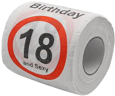 POFET Lustiges Toilettenpapier zum Geburtstag, Toilettenpapier, Geburtstagsdekoration, Geschenkartikel