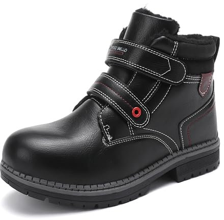 ARRIGO BELLO Stivali Bambina Invernali Scarponcini Bambino Neve Donna Caldo Antiscivolo Scarpe Size 31-38(B Nero, numeric_38)