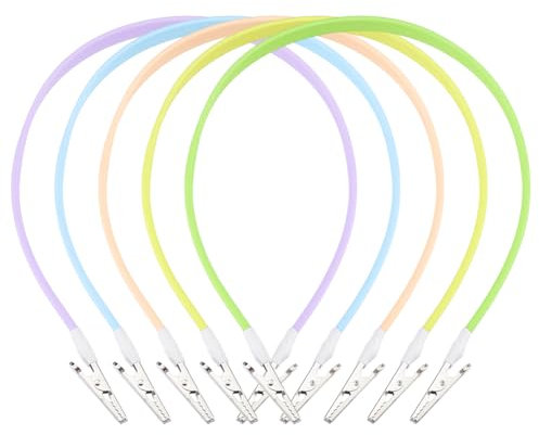 GORGECRAFT 5 Farben Zahnarzt Lätzchenhalter Clip Silikon Serviettenclips Bunte Zahnarzt Servietten Befestigungsclips Umhängeband Handtuchschürze Lätzchenhalter Für Erwachsene Ältere Menschen Küche