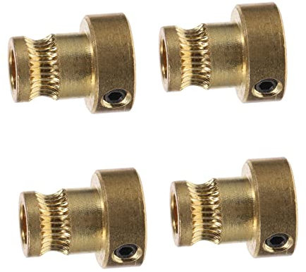 VILLFUL 4stücke Extruder Fütterungsrad Messing Ersatzteile Langlebig Und Verschleißfest Installieren Kompatibel Mit Meisten Druckern