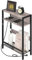 CHOEZON Table d’Appoint compacte, Bout de Canapé avec Station de Charge, Table de Chevet, Table Basse à 3 Niveaux, Table d’Appoint avec Rangement, pour Petit Espace, Salon, Gris Patiné DTBZ05CBH