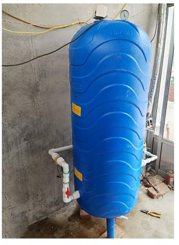 Vaso de expansión Inicio 60L 100L 120L 150L 200L Depósitos a presión, Jardín/ Granja/ Lavandería/ RV A presión Contenedores de almacenamiento de agua, Pequeño Depósito a Presión para Agua de Pozo(60 L