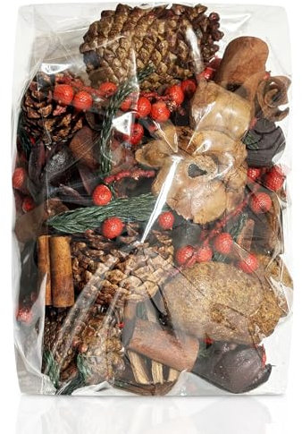 Winter Potpourri Bag Natural Woodland Blend for Christmas Home Decoration Long-Lasting Fragrance Perfect for Bathroom Decor and Balsam Fir and Pine Scented Vase Ball Filler