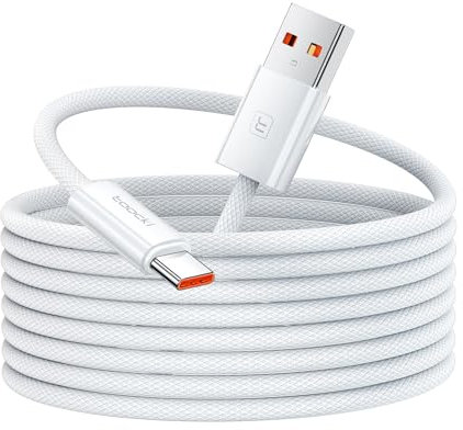 toocki Cable USB A USB C, Cable USB C Carga Rapida 2 m, Nylon Cabo USB A to Tipo C para iPhone 16 Pro Max, Samsung Galaxy S24 S23 S22 S21 S20 S10 S9 S8 Note10, Huawei Mate 60/50, Honor, Xiaomi