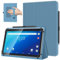 TiMOVO Custodia Universale per Tablet Android 10,1 Pollici con Anello per Penna, Cover Leggera e Pieghevole in Piedi con Cinghia a Mano per Tutti i Tablet Touchscreen da 9-11 Pollici, Blu Denim