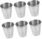 KICHOUSE 6 Pezzi bicchiere da vino in acciaio inossidabile Whisky Tazze bicchieri per bere Calice bicchieri in acciaio inossidabile bicchieri infrangibili che bevono Silver
