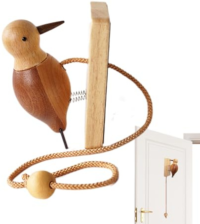 Klopfspecht Aus Holz 9CM Woodpecker Türklingel Specht Klopfspecht Türschild Klingel Für Spielhaus Kinderzimmer Kinderspielhaus