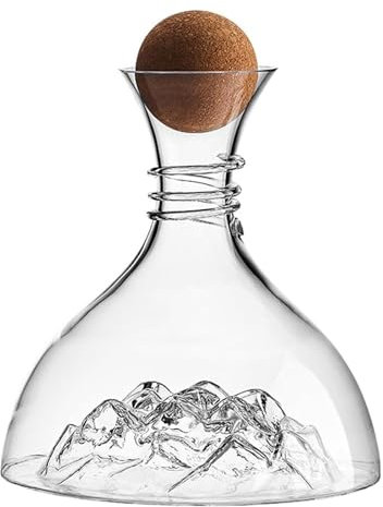 1800 ml Eisberg -Form -Rotwein -Dekanter mit Korkkugel Stopper, Bleikristallglaswein, künstlerischer Haushaltsweinkanter