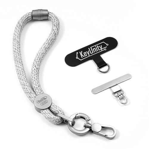 KeyUnity KH00 Universal-Handykette, kurze Handyketten, Anti-Verlust-Handyband, Kurzer abnehmbarer Telefongurt, Passend für Handyhüllen, Schlüssel, Alltag, Reisen, Mehrere Farben verfügbar