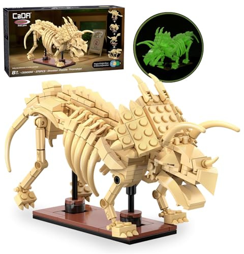 JAMARA 402890 CADA Dinosaurier Fossil Triceratops Bricks, Geschenkidee für Junge und Mädchen, Spielzeug Dinosaurier Kids, Jurassic Set Spiele, Kombinierbar mit weiteren Modellen