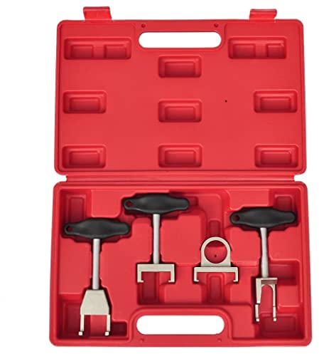 Teenpull 4-tlg. Zündspulen-Abzieher-Satz mit T-Griffen aus hochwertigem Material, für VW Audi Direkteinspritzung Motoren, inklusive blasgeformtem Koffer, ideal für Werkstatt, Reparatur, Montage