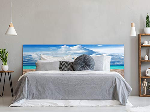 Oedim Testiera per Letto in PVC con Stampa Digitale ad Acqua, 115 x 60 cm, Disponibile in Diverse Misure, Leggera, Elegante, Resistente ed Economica.