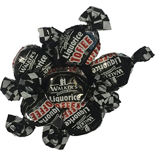 Walkers Liquorice Toffee Wrapped Retro Sweet Shop Traditional Old Fashioned (400g)