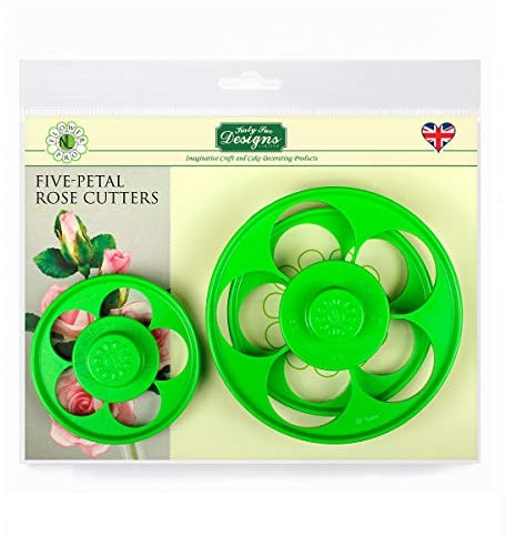 Flower Pro Five Petal Rose Cutters (Set of 3) - Contains The Most Popular Sizes for Roses, 70mm, 90mm & 110mm