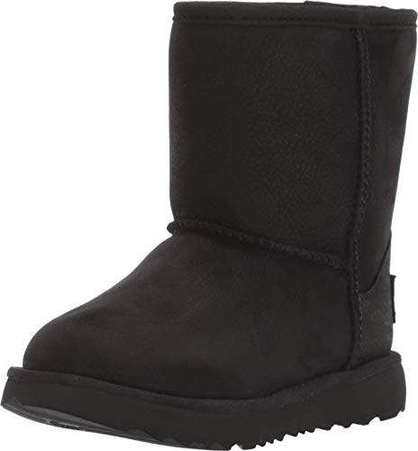 UGG Classic Weather Short, Stivali Classici, Unisex - Bambini e ragazzi, Nero, 23.5 EU