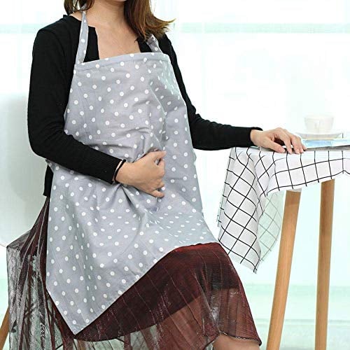 Baby Nursing Cover Weiche Baumwolle Stillen Decke Schal Atmungsaktiv Schürze Vertuschen mit Kostenlosen Passenden Beutel für Stillen Babys(Gepunktet)