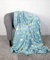 Wohndecke Kuscheldecke Plüschdecke Decke Tagesdecke Soft Verschiedene Designs (Blue Winter)