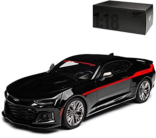 GT Spirit Chevrolet Camaro ZL1 Coupe Schwarz Hennessey Exorcist 6. Generation Ab 2015 Nr 225 1/18 Modell Auto mit individiuellem Wunschkennzeichen