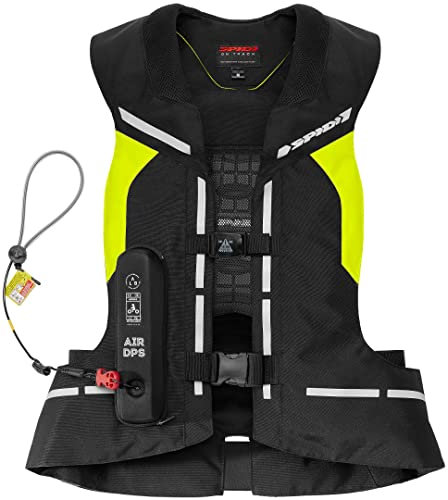 SPIDI Air DPS Gilet airbag, nero/giallo, M