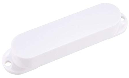 Uxcell Kit de capot de micro simple bobinage scellé pour guitare Fender ST Stratocaster Blanc