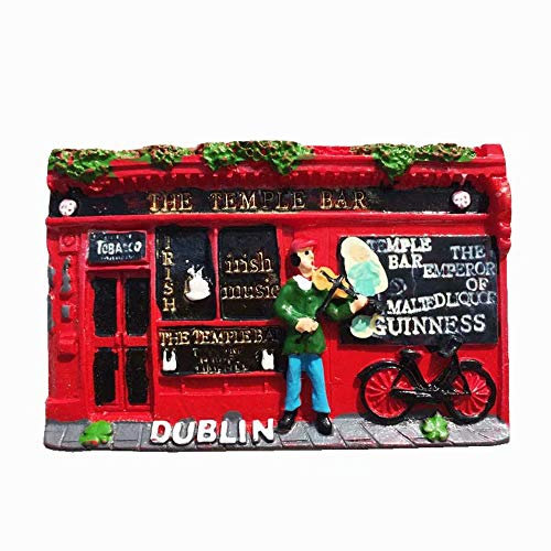 Weekino Dublin Ireland Magnet 3D Resin Fridge Magnet Souvenir Travel City Collection