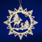 SIKORA BS-LS Traditionelle Filigrane Christbaumschmuck Holzanhänger aus nachhaltiger Herstellung - 28 Modelle wählbar, Modell:M2 Mehrzackstern Rehe D 8.8cm