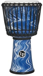 Latin Percussion 10 in. Circle Djembe, Blue Marble (LP2010-BM)