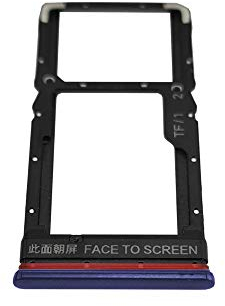 jbTec Dual SIM-Tray/SD-Card kompatibel mit Xiaomi Poco X3 / NFC/Pro - Kartenhalter Slot Schlitten, Farbe:Blau