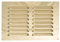 TIMCO Timloc - Brass 9x6 - Metal Internal Louvre Grille Vent Polished