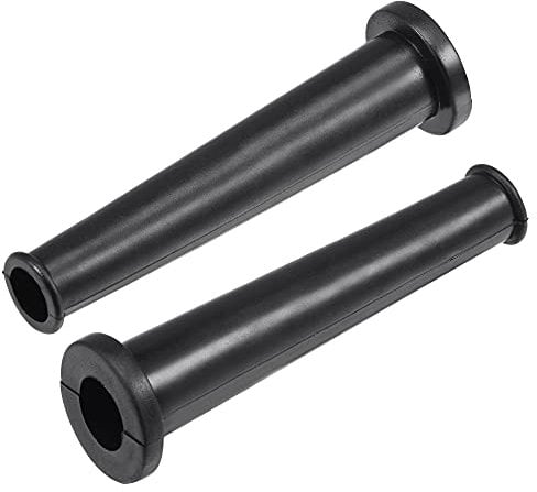 sourcing map Cord Boot Protector Cable Sleeve Hose Rubber 80mm Length Black 2 Pcs