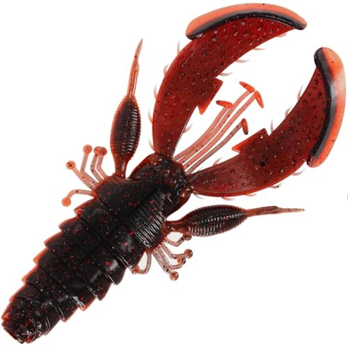 Westin CreCraw Creaturebait 8,5cm 7g - 5 Gummikrebse, Farbe:Lava Craw