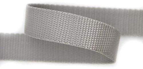 30mm | 5m Gurtband | Farbauswahl I 100% Polypropylen (hellgrau, 40mm)