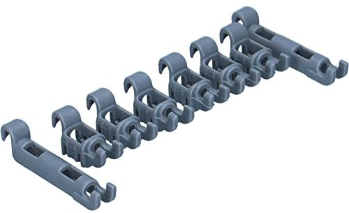 LUTH Premium Profi Parts Lager für Klappstachelreihe Befestigungsset Klammern kompatibel mit Bosch Siemens 611472 00611472 für Geschirrspülmaschine Unterkorb
