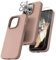 TOCOL Silicone for iPhone 13 Pro Max Case 6.7-Inch, Liquid Silicone Multi-Color Slim Silky-Soft Touch Anti-Scratch Shockproof Protective Phone Cover, Light Brown