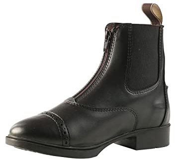 HORZE Damen Reitstiefelette Wexford, Jodhpur Stiefel mit Reißverschluss, Braun, 39