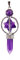 Soulnioi Astrology Set Amethyst Melkaba Hexagonal Pendulum Necklace Natural Crystal Quartz Pendant Necklace Hexagonal Pointed Energy Reiki