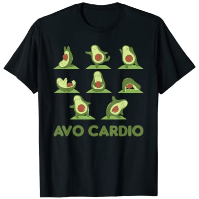 Avo Cardion Yoga Avocado Wortspiel Avocado Yoga T-Shirt