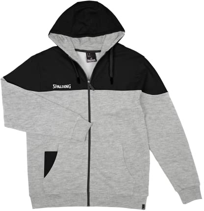 Spalding Funk Kapuzenjacke Herren grau/schwarz, S