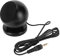Septpenta Snowball Mikrofon, 3,5 Mm Schnittstelle, 360 Grad Omnidirektionaler Tonabnehmer für Win XP für Vista für Win 7/8/10 Laptop Fernunterricht, Live Übertragung, Gaming und Meeting (Schwarz)