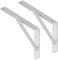 1 Paar (2 Stück) SOTOOLS Schwerlastkonsole weiß 250 x 150 x 30 mm Regalkonsole Regalträger aus Stahl