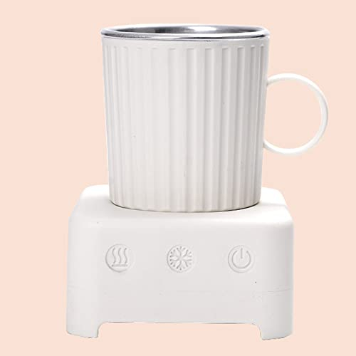400 ml de réfrigération intelligente tasse thermos bière/boisson Tasse froide rapide 2 en 1 tasse chaude et froide,White