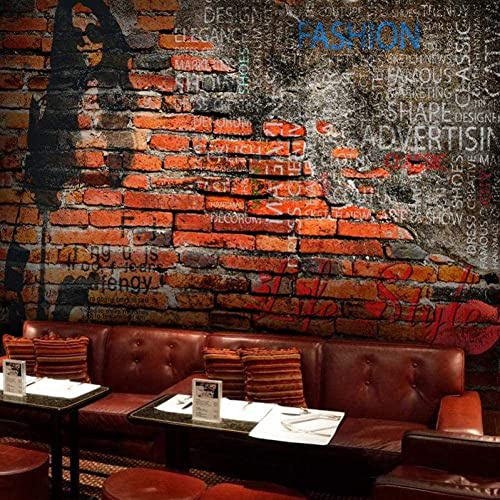 3D Mauer-Graffiti Wandtapete, Wohnzimmer, Schlafzimmer, Wandbild, Wandbild, Abnehmbarer Aufkleber, Heimdekoration – Für Restaurant, Hotels, Moderne Wohnzimmer, Heimdekor 400 (Breite) x 280 (Höhe) cm