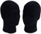NIZEAMI Schaufensterpuppe aus Polystyrol, schwarzer Schaumstoff, 2 x Schwarz
