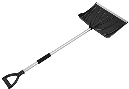 Schneeschaufel/Schieber aus Aluminiumlegierung, Abnehmbarer D-Griff, Groöe Kapazitöt Zum Röumen von Schnee, Sand, Erde